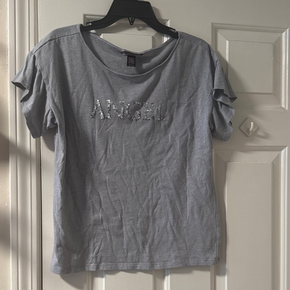 Victoria's Secret Gray Angel Tee